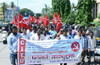 Mangaluru : Protest by Street Vendors against  MCC